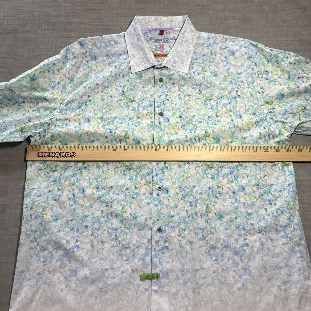 Luciano Visconti Multicolor Geometric Button Up Shirt Men's XL Limited Edition - Picture 5 of 9